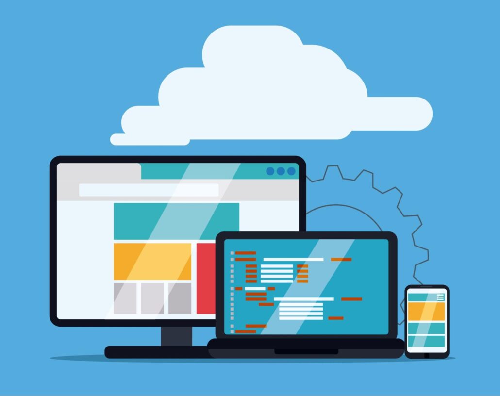 responsive web design on various devices