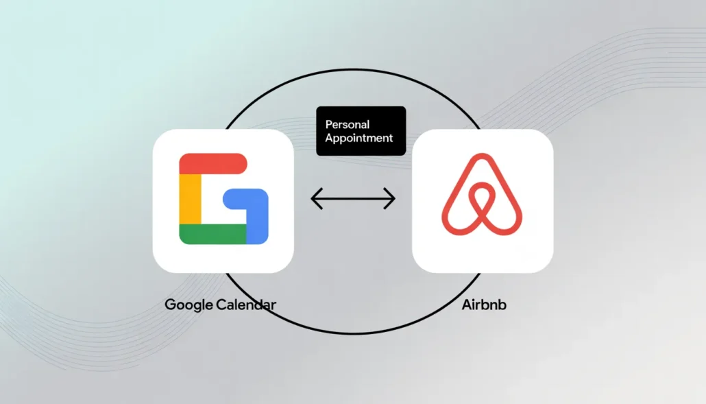 Two-way sync between Airbnb and Google Calendar with arrows