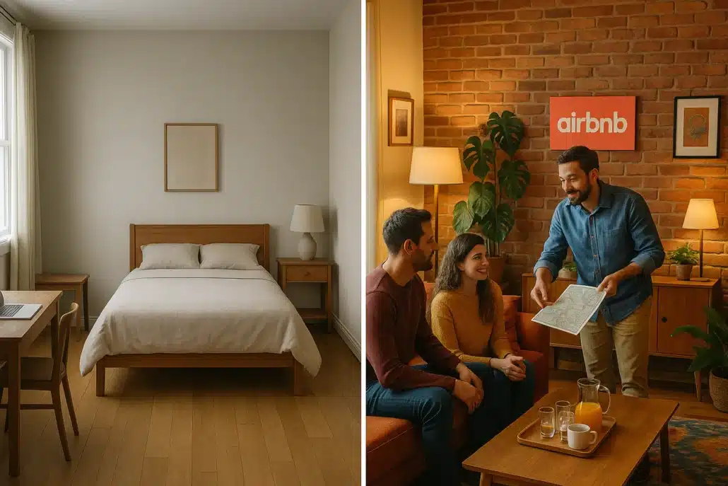 Comparing Schedule E and Schedule C for Airbnb income.