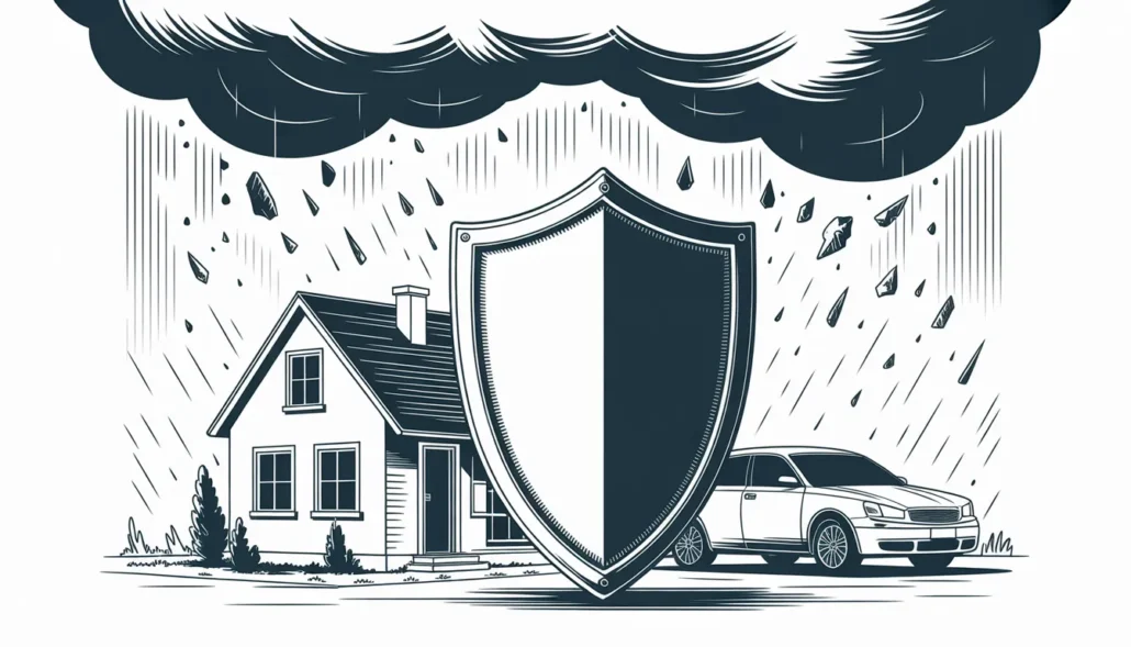 Shield protecting personal assets from business risks.